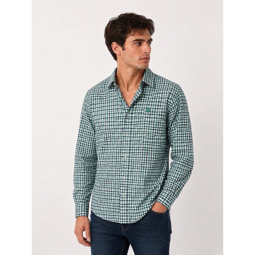 Ariat Pro Series Men's Long Sleeve Button Down Shirt Sun Protection Plaid L(878)